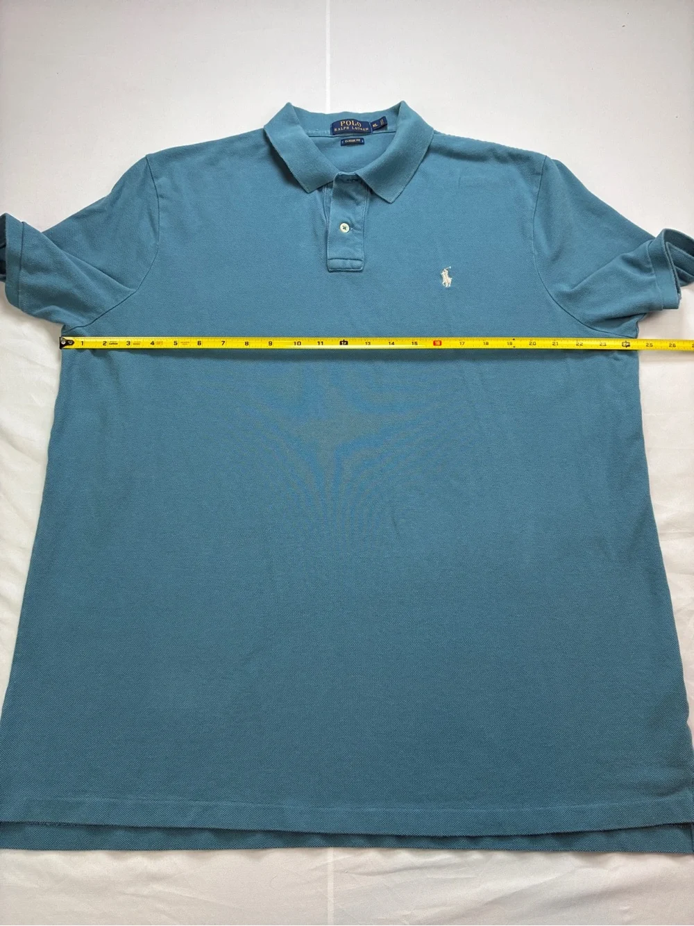 Ralph Lauren Men's Dark Teal Cotton Polo Shirt